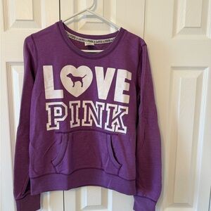 Victoria's Secret Pink Purple Crewneck Sweatshirt